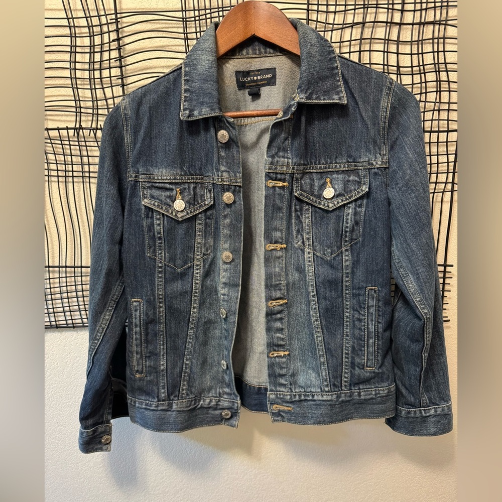 Lucky Brand Medium Blue Denim Jacket